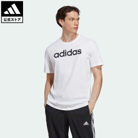 【公式】アディダス adidas 返品可 エッセンシャルズ シングルジャージー リニア刺しゅうロゴ 半袖Tシャツ スポーツウェア メンズ ウェア・服 トップス Tシャツ 白 ホワイト IC9276 半袖