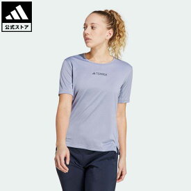 【公式】アディダス adidas 返品可 アウトドア テレックス マルチ 半袖Tシャツ アディダス テレックス レディース ウェア・服 トップス Tシャツ 紫 パープル HZ1375 半袖