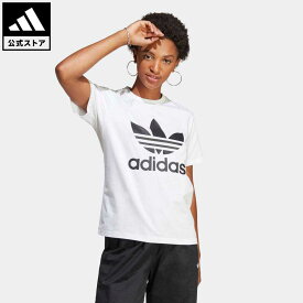 【公式】アディダス adidas 返品可 アディカラー クラシックス トレフォイル 半袖Tシャツ オリジナルス レディース ウェア・服 トップス Tシャツ 白 ホワイト IB7420 半袖