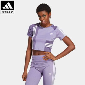 【公式】アディダス adidas 返品可 半袖Tシャツ オリジナルス レディース ウェア・服 トップス Tシャツ 紫 パープル IC2378 半袖