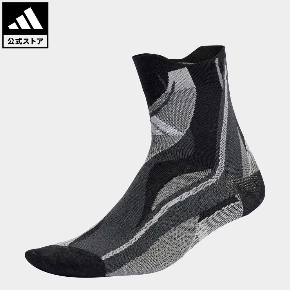 素敵でユニークな アディダス adidas 返品可 ジム トレーニング パフォーマンス デザインド フォー スポーツ グラフィックソックス メンズ  レディース アクセサリー ソックス 靴下 クルーソックス 黒 ブラック IC1308