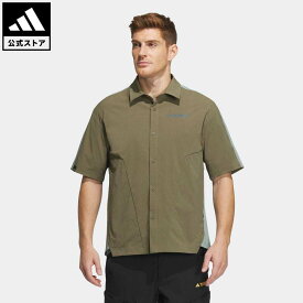 【公式】アディダス adidas 返品可 アウトドア Campyx半袖シャツ（ジェンダーニュートラル） アディダス テレックス メンズ レディース ウェア・服 トップス シャツ 緑 グリーン IC1962