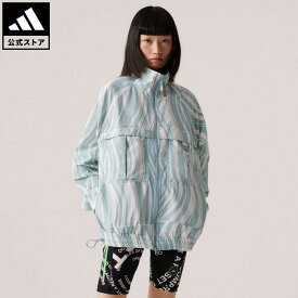 【公式】アディダス adidas 返品可 adidas by Stella McCartney TrueCasuals プリントトラックトップ（ジャージ） バイ ステラ マッカートニー レディース ウェア・服 アウター ジャケット ジャージ 白 ホワイト HT1102 上着