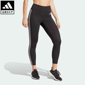 【公式】アディダス adidas 返品可 ジム・トレーニング トレイン エッセンシャルズ スリーストライプス ハイウエスト 7/8丈レギンス レディース ウェア・服 ボトムス タイツ・レギンス 黒 ブラック HT5438 フィットネスウェア スポーツウェア レギンス p0524