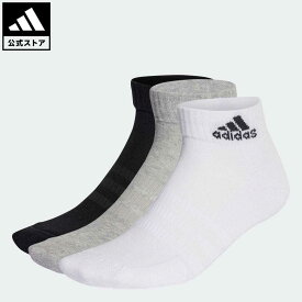 【公式】アディダス adidas 返品可 クッション スポーツウェア アンクルソックス3足組 スポーツウェア メンズ レディース アクセサリー ソックス・靴下 アンクルソックス グレー IC1281 p0524