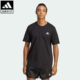 【公式】アディダス adidas 返品可 エッセンシャルズ シングルジャージー スモール刺しゅうロゴ 半袖Tシャツ スポーツウェア メンズ ウェア・服 トップス Tシャツ 黒 ブラック IC9282 半袖