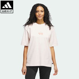 【公式】アディダス adidas 返品可 ゴルフ Quite グラフィック Tシャツ レディース ウェア・服 トップス Tシャツ ピンク II6054 半袖 Gnot