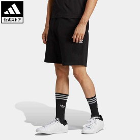 【公式】アディダス adidas 返品可 トレフォイル エッセンシャルズ ショーツ オリジナルス メンズ ウェア・服 ボトムス ハーフパンツ 黒 ブラック IA4901