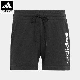 【公式】アディダス adidas 返品可 エッセンシャルズ スリム ロゴショーツ スポーツウェア レディース ウェア・服 ボトムス ショートパンツ・短パン 黒 ブラック GM5524