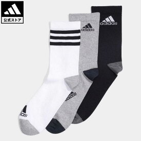 【公式】アディダス adidas 返品可 グラフィックソックス3足組 メンズ レディース アクセサリー ソックス・靴下 クルーソックス 白 ホワイト IA3942