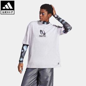 【公式】アディダス adidas 返品可 Always Original グラフィック ルーズTシャツ オリジナルス レディース ウェア・服 トップス Tシャツ 紫 パープル IC1518 半袖