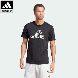 【公式】アディダス adidas 返品可 ジム・トレーニング トレイン エッセンシャルズ シーズナル トレーニング グラフィック半袖Tシャツ メンズ ウェア・服 トップス Tシャツ 黒 ブラック IJ9601 半袖 streng strength