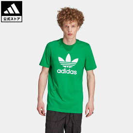 【公式】アディダス adidas 返品可 アディカラー クラシックス トレフォイルTシャツ オリジナルス メンズ ウェア・服 トップス Tシャツ 緑 グリーン IM4506 半袖