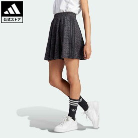 【公式】アディダス adidas 返品可 トレフォイル モノグラム スカート オリジナルス レディース ウェア・服 ボトムス スカート 黒 ブラック IJ2995