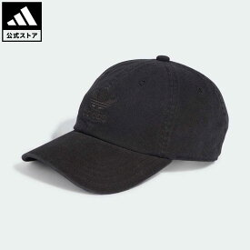【公式】アディダス adidas 返品可 アディカラー クラシックス トレフォイル ストーンウォッシュ ベースボールキャップ オリジナルス メンズ レディース アクセサリー 帽子 キャップ 黒 ブラック IK9580