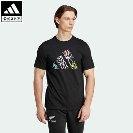 【公式】アディダス adidas 返品可 ラグビー オールブラックス グラフィック 半袖Tシャツ メンズ ウェア・服 トップス Tシャツ 黒 ブラック IB4893 半袖 p0420