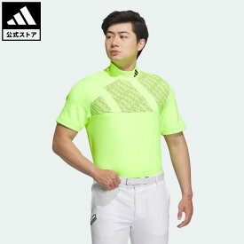 【公式】アディダス adidas 返品可 ゴルフ BOSモチーフ モックネック 半袖シャツ メンズ ウェア・服 トップス ポロシャツ 緑 グリーン HY0942