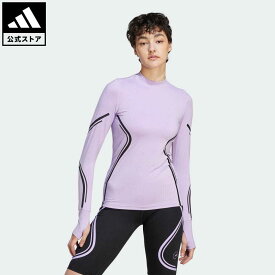 【公式】アディダス adidas 返品可 adidas by Stella McCartney TruePace ハイネック長袖Tシャツ バイ ステラ マッカートニー レディース ウェア・服 トップス Tシャツ 紫 パープル IB4943 ランニングウェア ロンt