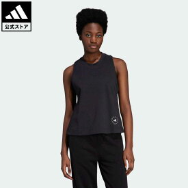 【公式】アディダス adidas 返品可 adidas by Stella McCartney ロゴ タンクトップ バイ ステラ マッカートニー レディース ウェア・服 トップス タンクトップ 黒 ブラック IB6857 トップス notp 母の日