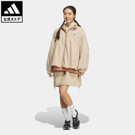 【公式】アディダス adidas 返品可 ワーディング ルーズフィット ウーブンジャケット スポーツウェア レディース ウェア・服 アウター ジャケット ジャージ ベージュ IK9895 上着