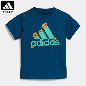 【公式】アディダス adidas 返品可 adidas × Classic LEGO グラフィック Tシャツ キッズ スポーツウェア キッズ／子供用 ウェア・服 トップス Tシャツ 青 ブルー IL5082 半袖