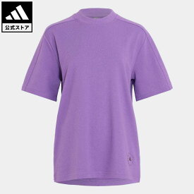 【公式】アディダス adidas 返品可 adidas by Stella McCartney ロゴ 半袖Tシャツ バイ ステラ マッカートニー レディース ウェア・服 トップス Tシャツ 紫 パープル IA1514 半袖