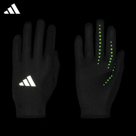 【公式】アディダス adidas 返品可 ランニング ランニング グローブ メンズ レディース アクセサリー 手袋/グローブ 黒 ブラック IK4838