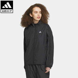 【1,000円OFFクーポン対象 6/4 20:00〜6/11 1:59】【公式】アディダス adidas 返品可 スリーストライプス レギュラーフィット ウインドブレーカージャケット スポーツウェア レディース ウェア・服 アウター ジャケット ジャージ 黒 ブラック IK9862 上着 p0604