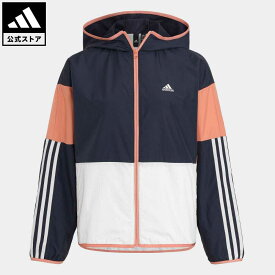 【公式】アディダス adidas 返品可 チーム ルーズフィット ウインドブレーカージャケット スポーツウェア レディース ウェア・服 アウター ジャケット ジャージ 白 ホワイト IK9869 上着