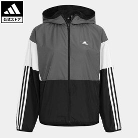 【公式】アディダス adidas 返品可 チーム ルーズフィット ウインドブレーカージャケット スポーツウェア レディース ウェア・服 アウター ジャケット ジャージ 黒 ブラック IK9870 上着