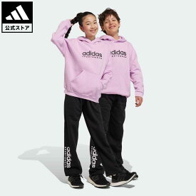 【公式】アディダス adidas 返品可 フリースパンツ キッズ スポーツウェア キッズ／子供用 ウェア・服 ボトムス スウェット（トレーナー） パンツ 黒 ブラック IL4937 スウェット p0420