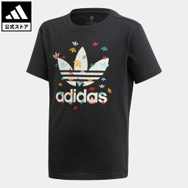 【公式】アディダス adidas 返品可 半袖Tシャツ オリジナルス キッズ／子供用 ウェア・服 トップス Tシャツ 黒 ブラック FM4895 半袖 p0420
