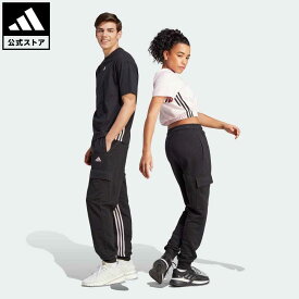 【公式】アディダス adidas 返品可 ダンス スリーストライプス ハイウエスト テーパードカーゴパンツ スポーツウェア レディース ウェア・服 ボトムス パンツ 黒 ブラック IB4750