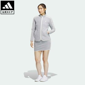 【公式】アディダス adidas 返品可 ゴルフ スリーストライプス フリース セットアップ レディース ウェア・服 セットアップ 白 ホワイト HY0844 上下