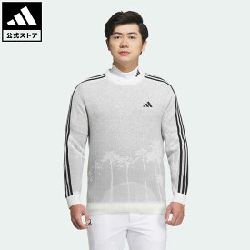 【公式】アディダス adidas 返品可 ゴルフ LA サンセット クルーネックセーター メンズ ウェア・服 トップス スウェット（トレーナー） 白 ホワイト HY0967