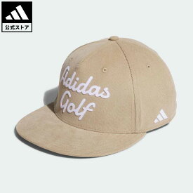 【公式】アディダス adidas 返品可 ゴルフ コーデュロイ フラットビル キャップ メンズ アクセサリー 帽子 キャップ ブラウン IA2646