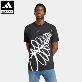 【公式】アディダス adidas 返品可 ラグビー オールブラックス ラグビー 半袖ライフスタイルTシャツ（ジェンダーニュートラル） メンズ レディース ウェア・服 トップス Tシャツ 黒 ブラック IA5006 半袖