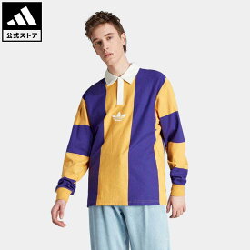 【公式】アディダス adidas 返品可 ハック ラグビー 長袖Tシャツ オリジナルス メンズ ウェア・服 トップス Tシャツ イエロー IJ5956 ロンt