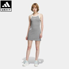 【公式】アディダス adidas 返品可 オリジナルス エクスクルーシブズ ワンピース オリジナルス レディース ウェア・服 オールインワン ワンピース グレー IU4842