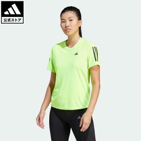 【公式】アディダス adidas 返品可 ランニング オウン ザ ラン 半袖Tシャツ レディース ウェア・服 トップス Tシャツ 緑 グリーン IL4133 ランニングウェア 半袖