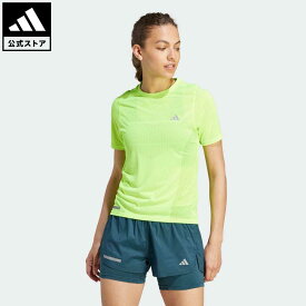 【公式】アディダス adidas 返品可 ランニング アルティメット ニットTシャツ レディース ウェア・服 トップス Tシャツ 緑 グリーン IM1863 ランニングウェア 半袖