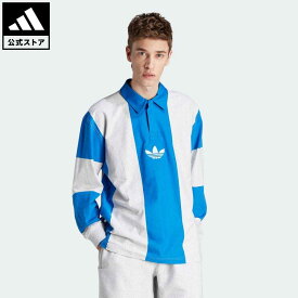【公式】アディダス adidas 返品可 ハック ラグビー 長袖Tシャツ オリジナルス メンズ ウェア・服 トップス Tシャツ 青 ブルー IM4584 ロンt