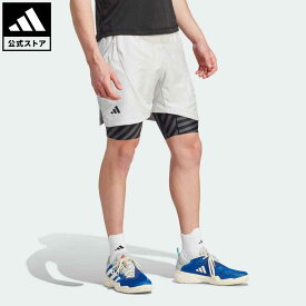 【公式】アディダス adidas 返品可 テニス テニス AEROREADY プロ 2-in-1 プロ ショーツ メンズ ウェア・服 ボトムス ショートパンツ・短パン グレー IU3204
