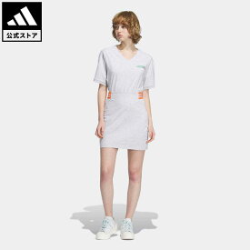 【公式】アディダス adidas 返品可 カレッジワンピース オリジナルス レディース ウェア・服 オールインワン ワンピース グレー IU4771