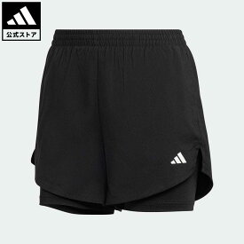 【公式】アディダス adidas 返品可 ジム・トレーニング AEROREADY Made for Training ミニマル 2-in-1 ショーツ レディース ウェア・服 ボトムス ショートパンツ・短パン 黒 ブラック HN1044 streng strength