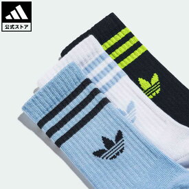 【20%OFF 6/4-6/11】【公式】アディダス adidas 返品可 クルーソックス 3足組 オリジナルス メンズ レディース アクセサリー ソックス・靴下 クルーソックス 黒 ブラック II3362 p0604