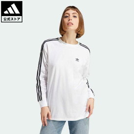 【公式】アディダス adidas 返品可 アディカラー クラシックス 長袖Tシャツ オリジナルス レディース ウェア・服 トップス Tシャツ 白 ホワイト IK4054 ロンt
