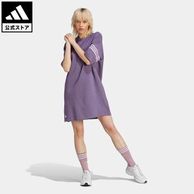 【公式】アディダス adidas 返品可 アディカラー Neuclassics Tシャツワンピース オリジナルス レディース ウェア・服 オールインワン ワンピース 紫 パープル IP6511