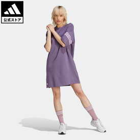 【公式】アディダス adidas 返品可 アディカラー Neuclassics Tシャツワンピース オリジナルス レディース ウェア・服 オールインワン ワンピース 紫 パープル IP6511 p0420