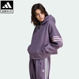 【公式】アディダス adidas 返品可 アディカラー Neuclassics パーカー オリジナルス レディース ウェア・服 トップス パーカー(フーディー) スウェット（トレーナー） 紫 パープル IP8972 トレーナー p0524